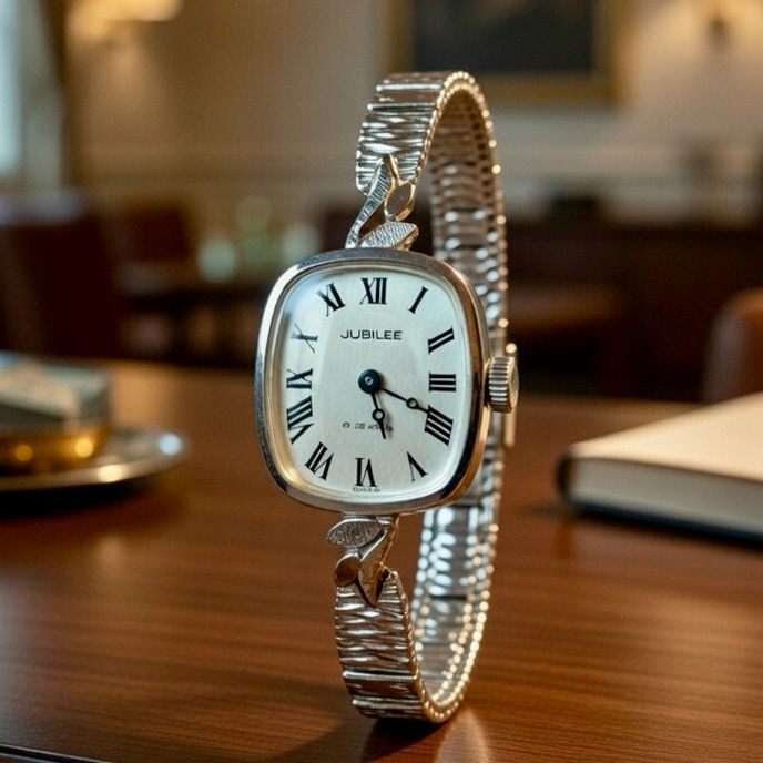 Vtg  Jubilee  Rolex 17 Jeweled Ladies Watch  Swiss